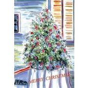 グリーティングカード クリスマス「クリスマスツリー」メッセージカード 無地の用紙1枚