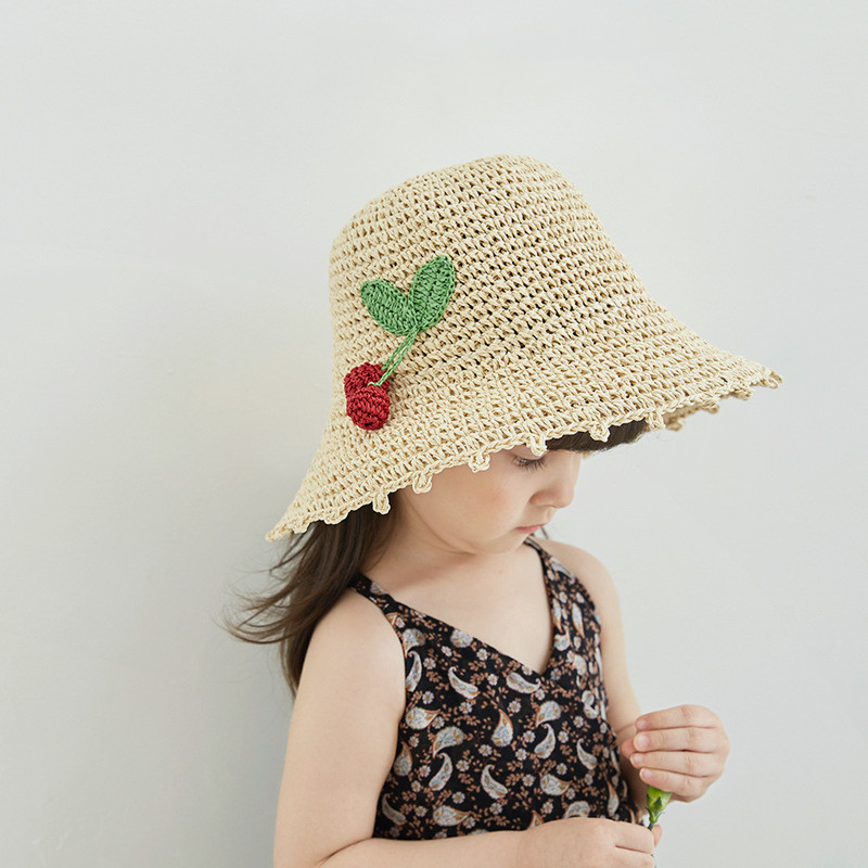 【2022夏新作超人気】麦わら帽子 子供帽子 夏レディース帽子 5色 ハット 紫外線防止 可愛い 日焼け止め