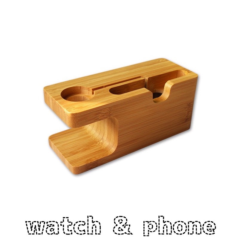 【日本倉庫即納】watch とiphone 充電スタンド 2in1 高品質 二合一木製充電用スタンド