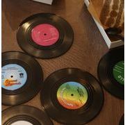 レコード 滑り止め付き 断熱マット カップパッド インテリア 置物を飾る 給食パッド 創意撮影装具