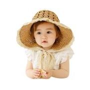 夏新作・日除け帽・子供用・麦わら帽子・人気・ファッション帽子・2色