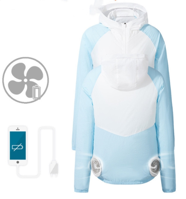 2021新作夏用 空調服 作業服 エアコン服 空調服セット 半袖 洗濯可 熱中症対策 紫外線対策