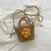 【バッグ】 レディース・草編みバッグ・ 肩掛けバッグ・ショルダーバッグ・2色・かごバッグ