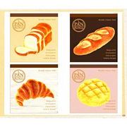 【日本製・即納】 パンのメモ帳 食パン クロワッサン バゲット メロンパン 各2柄×40枚