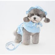 mineka&ペット用品　ペット服　犬服　ねこ服 犬の服 ハーネス+リード+帽子　1.5kg～8kg