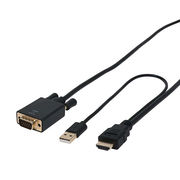 ミヨシ HDMI-Dsub変換ケーブル 3m ブラック HDC-DS30/BK