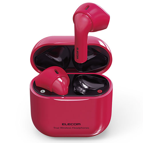 エレコム ワイヤレスイヤホン ヘッドホン Bluetooth セミオープン 超小型 ピンク