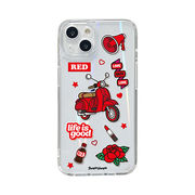 BOOGIE WOOGIE ブギウギ オーロラケース for iPhone 13 Red