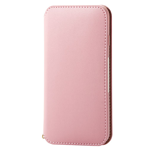 エレコム iPhone SE 第3世代 レザーケース 手帳型 NEUTZ 磁石付 ピンク