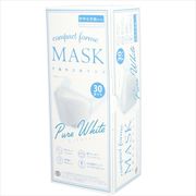 コンパクトフォルムマスク　やや小さめサイズ　３０枚入　ピュアホワイト 【 富士 】 【 マスク 】