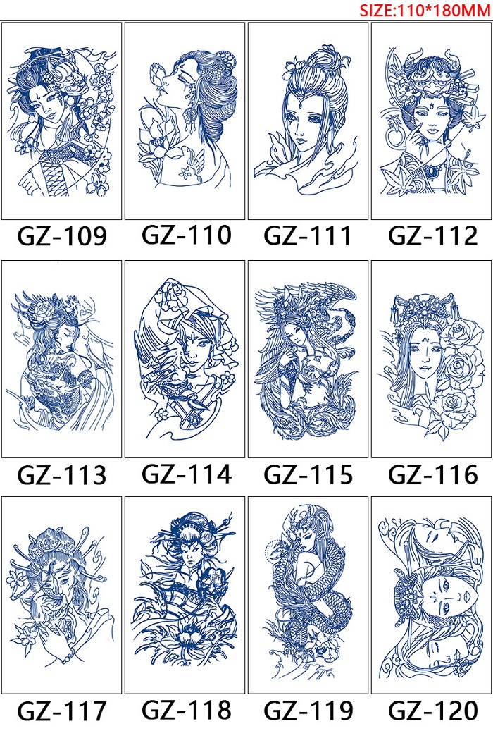 ファッション ボディータトゥーシール タトゥーステッカー  防水  ステッカー  刺青   diy防水型　