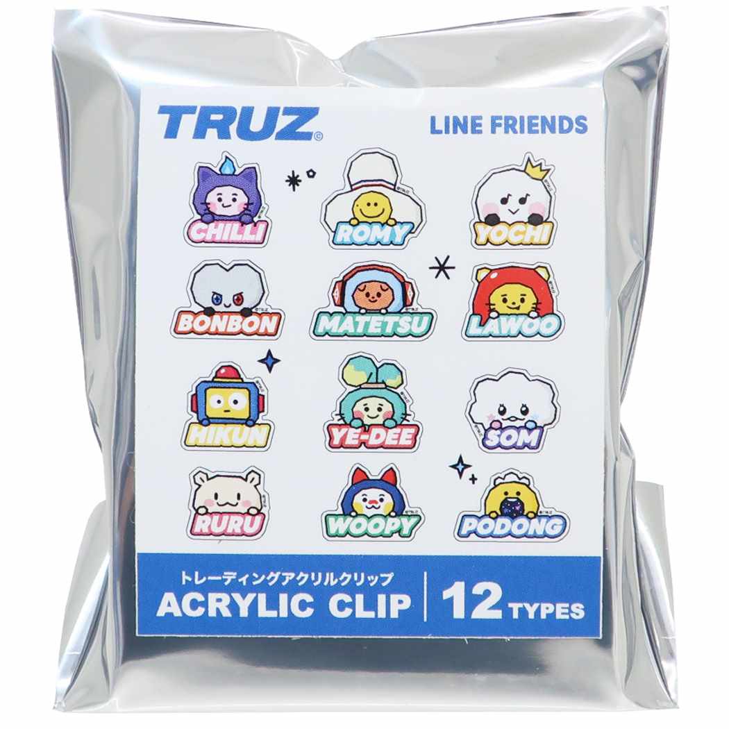 【文房具】TRUZ トレーディングアクリルクリップ全12種