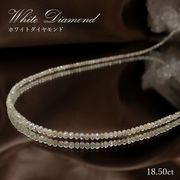 【一点物】 ホワイトダイヤモンド 一連ネックレス 18.50ct ミラーカット