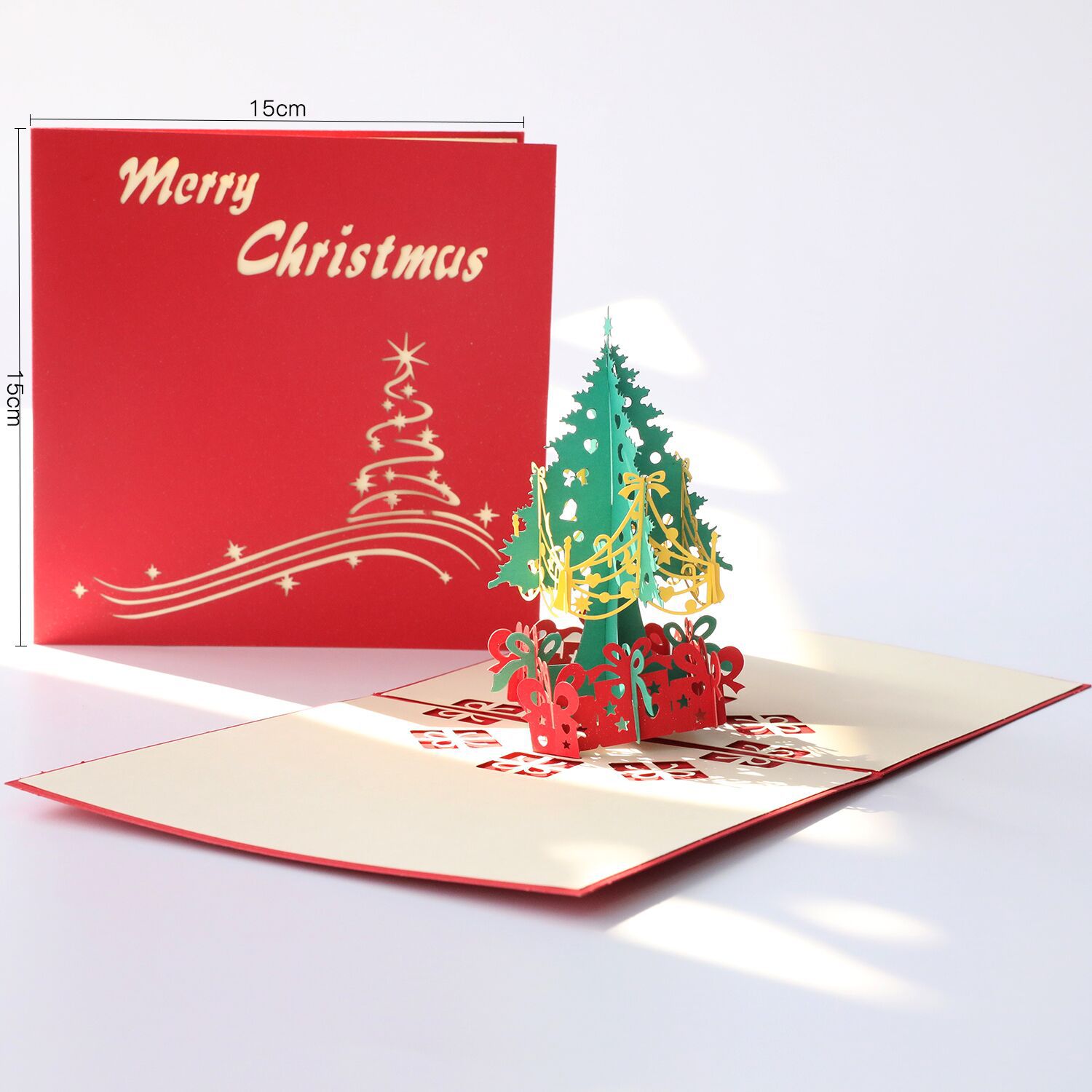 立体 3D クリスマスカード  バースデー   立体カード 封筒や  ポップアップ  クリスマス ギフトカード