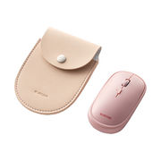 エレコム マウス/Bluetooth/4ボタン/薄型/充電式/3台同時接続/ピンク M-T