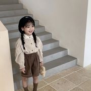 2022秋冬新作 子供服 韓国風子供服 ベビー服 ins 女の子　カジュアル 長袖　トップス　ブラウス