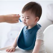 ソフトシリコーン拭い防水ベビービブ　摂食ベビービブ　赤ちゃんや幼児　可愛い　道具