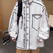 ユニセックス　メンズ　Tシャツ　長袖　シャツ　カジュアル　大きいサイズ　ストリート系　渋谷風☆