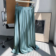 人気カラー再入荷 韓国ファッション ロマンティック ロングスカート プリーツスカート 気質 スカート