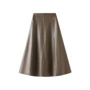 秋冬 オシャレの幅が広がる レディース レザースカート スカート フェイクレザースカート PUレザースカート