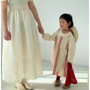 2023夏服新作  韓国子供服  ベビー服  可愛い 子供服  ワンピース ブラウス   韓国風  80-140CM