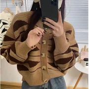 韓国ファッション   厚手 ニット セーター  トップス  コート カーディガン  合わせやすい