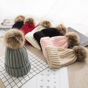 秋冬防寒・大人用毛糸の帽子・ベレー帽・キャップ・暖かく・日系帽・ファッション