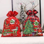 クリスマス収納袋/小物入れ/プレゼント袋/ギフト袋/包装袋/2色