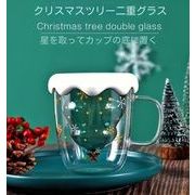 クリスマス ウォーターカップ   クリスマスツリー ジュースカップ  コーヒーカップ グラス