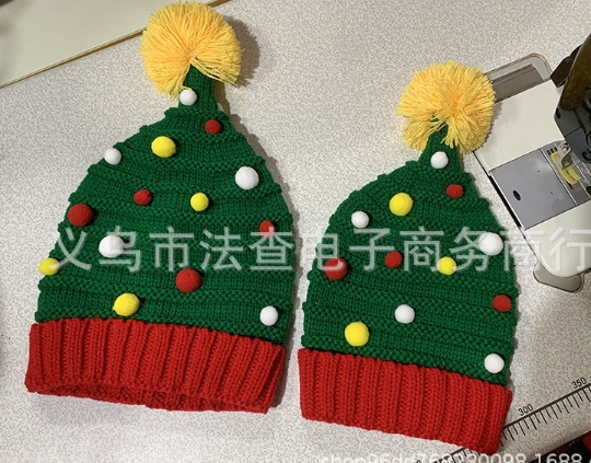 秋冬クリスマスの帽子 ニット帽 防寒 帽子 成人 子供用 親子 ベビーキッズ   ハット  ニット 子供帽