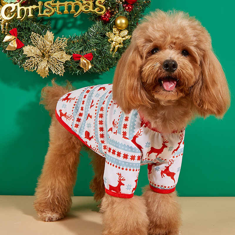 2022新作   クリスマス  いペット用    ペット服    子犬の服   猫の服  小型犬服     犬のパーカー