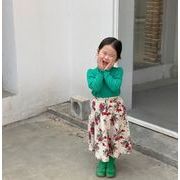 2022秋冬新作   かわいい ピュアカラー  ハーフスカート ベビー服  韓国子供服    スカート  80-130