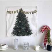 クリスマス  ファッション テーブルクロス ピクニッ  写真用毛布 装飾   撮影 クリスマスツリー 背景