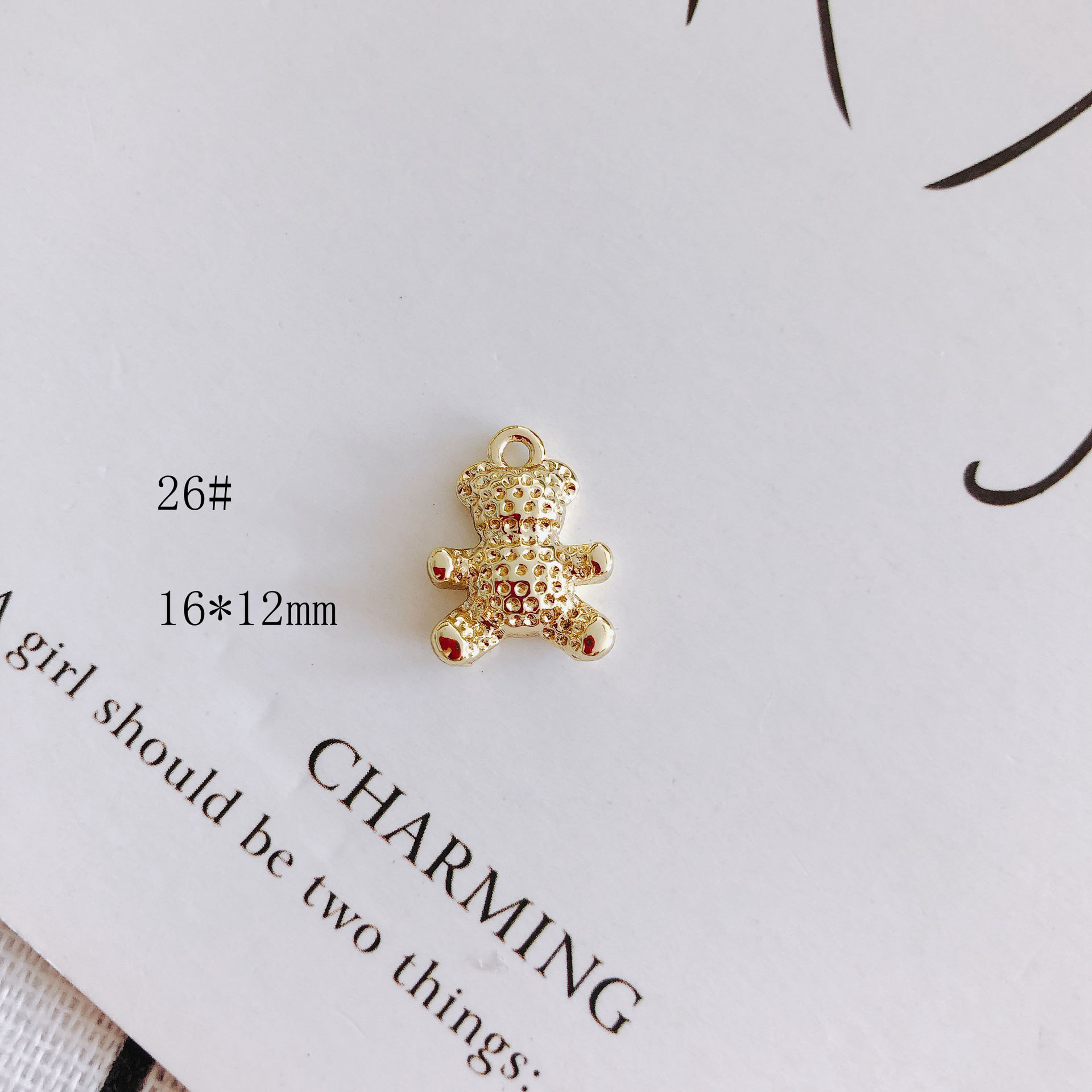 熊チャーム クマ ハンドメイド デコパーツ アクセサリーパーツ