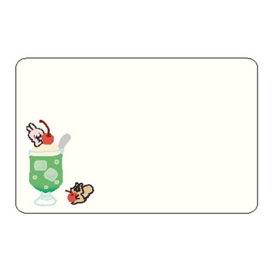 【グリーティングカード】Yummy Mummy ヤミマミカフェ メッセージカード クリームソーダ