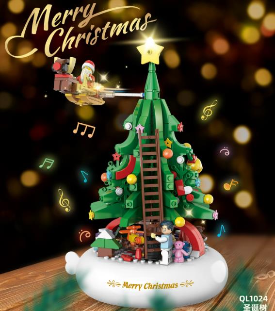 クリスマスツリー 子供用品 玩具 知育玩具 木製 クリスマス　 おもちゃ おままごと玩具 ベビー用 baby3色