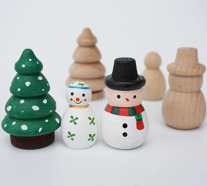クリスマス DIY 子供用品  おもちゃ ホビー クリスマスツリー 木製 キッズ 赤ちゃん 知育玩具 ベビー用 3色