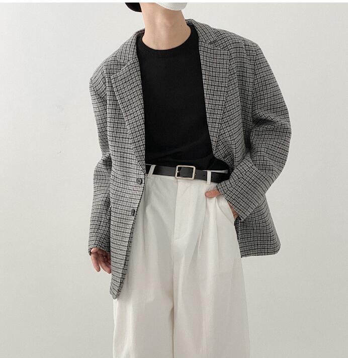 メンズ　カジュアルな小さなスーツ　ファッション韓国風 長袖コート★M-2X