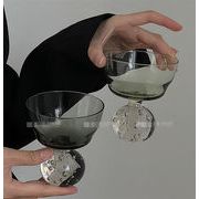 グラス 個性  手作り レトロ バブルボールベース カクテルグラス 大人気 デザインセンス