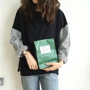 2022韓国ファッションスプライシングTシャツ