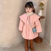 2022年冬新作★子供服★女の子 厚手 ミディアムコート 可愛い 韓国風★90cm-130cm