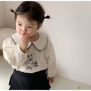 春秋人気 韓国風子供服 子供服 長袖　トップス　かわいい キッズ　ベビー服　シャツ2色