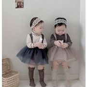 韓国子供服  子供服 ベビー服  レーススカートサロペットストラップスカート　ロンパース キッズ服2色
