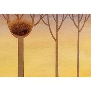 ポストカード イラスト 山田和明 モノポの巣「夕暮れ時」105×150mm 郵便はがき