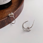 ピアス 金アレ対応素材　S925コーティング silverring  イヤリング