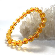 (天然石 パワーストーン)AAA級シトリンブレスレット8mm