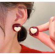 配色ハートピアス｜イヤリング