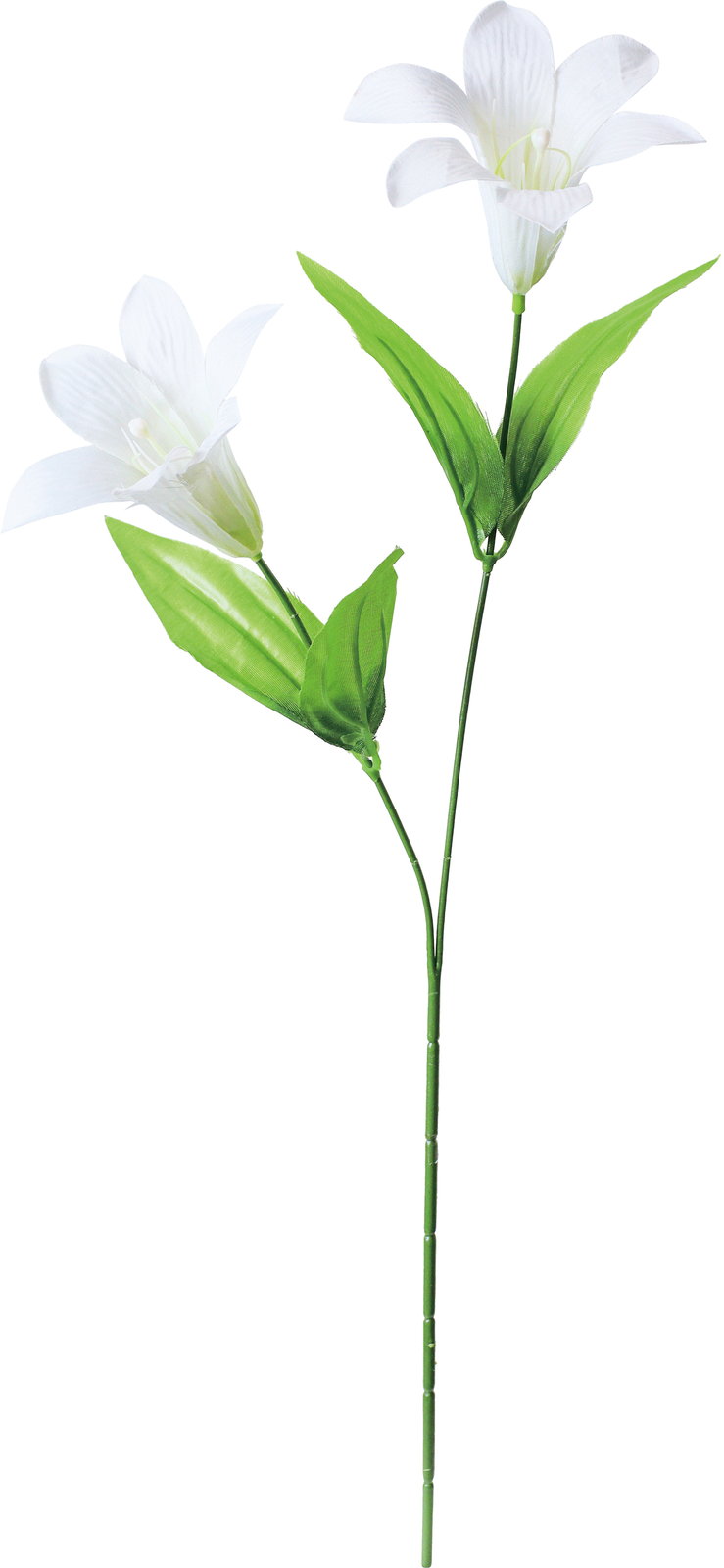 【造花】サテンイースターリリー×２　ホワイト　ＦＦ－３０５３Ｗ