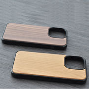 新作 スマホケース★高級感  iPhone14ケース 木製 竹製+TPU  iPhoneケース アイフォン14ケース