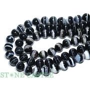 【丸ビーズ】ブラックサードオニキス (ブラジル産) 16mm